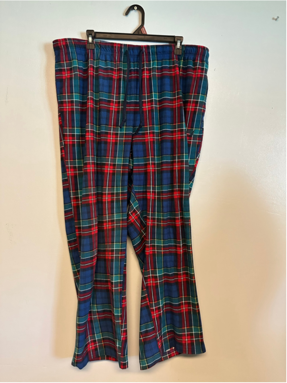 Nautica Fleece Plaid Pajama Pants Size XL Blue Red Sleepwear